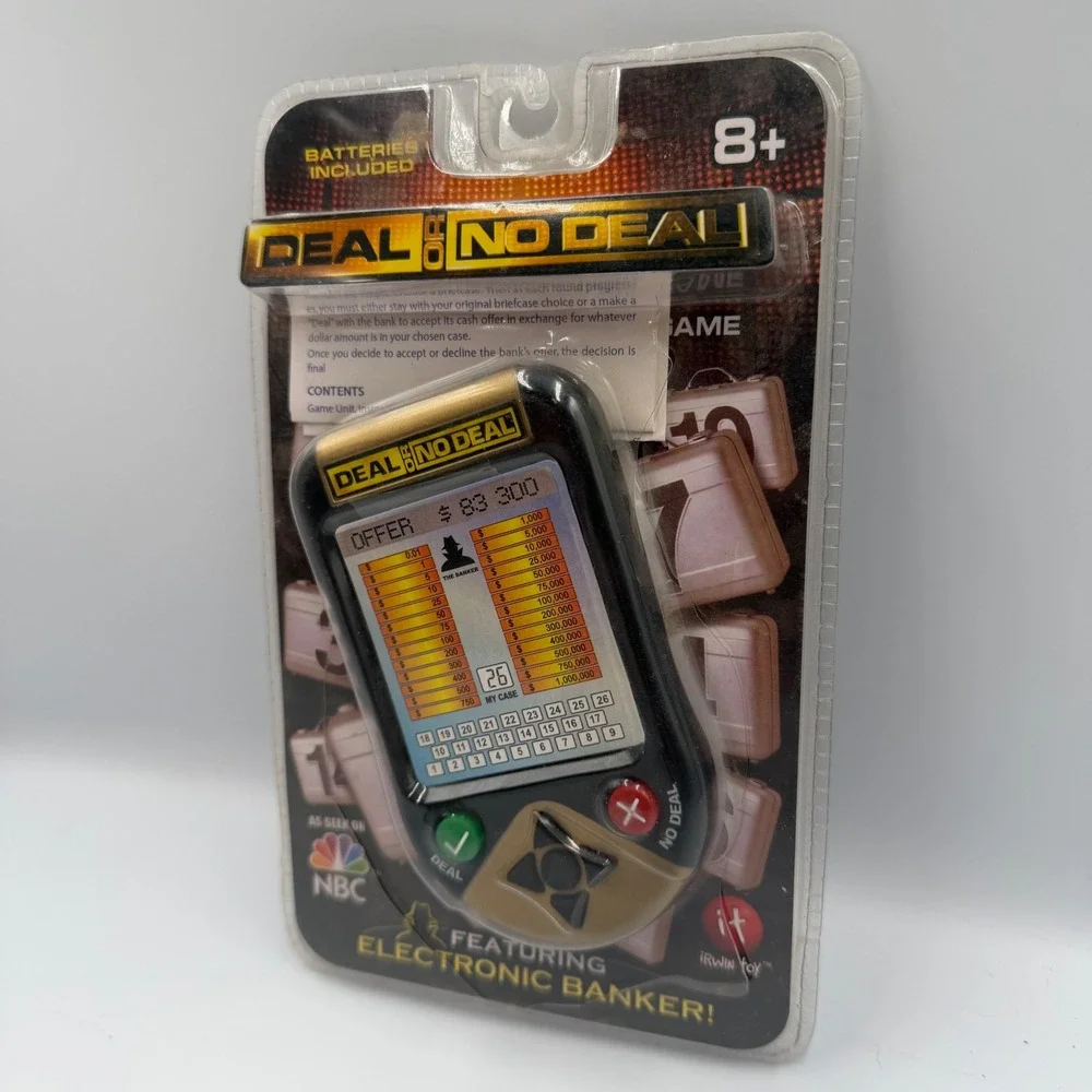 Deal or No Deal Electronic Handheld Game Irwin Toy 2006 w/ Box Tested Works